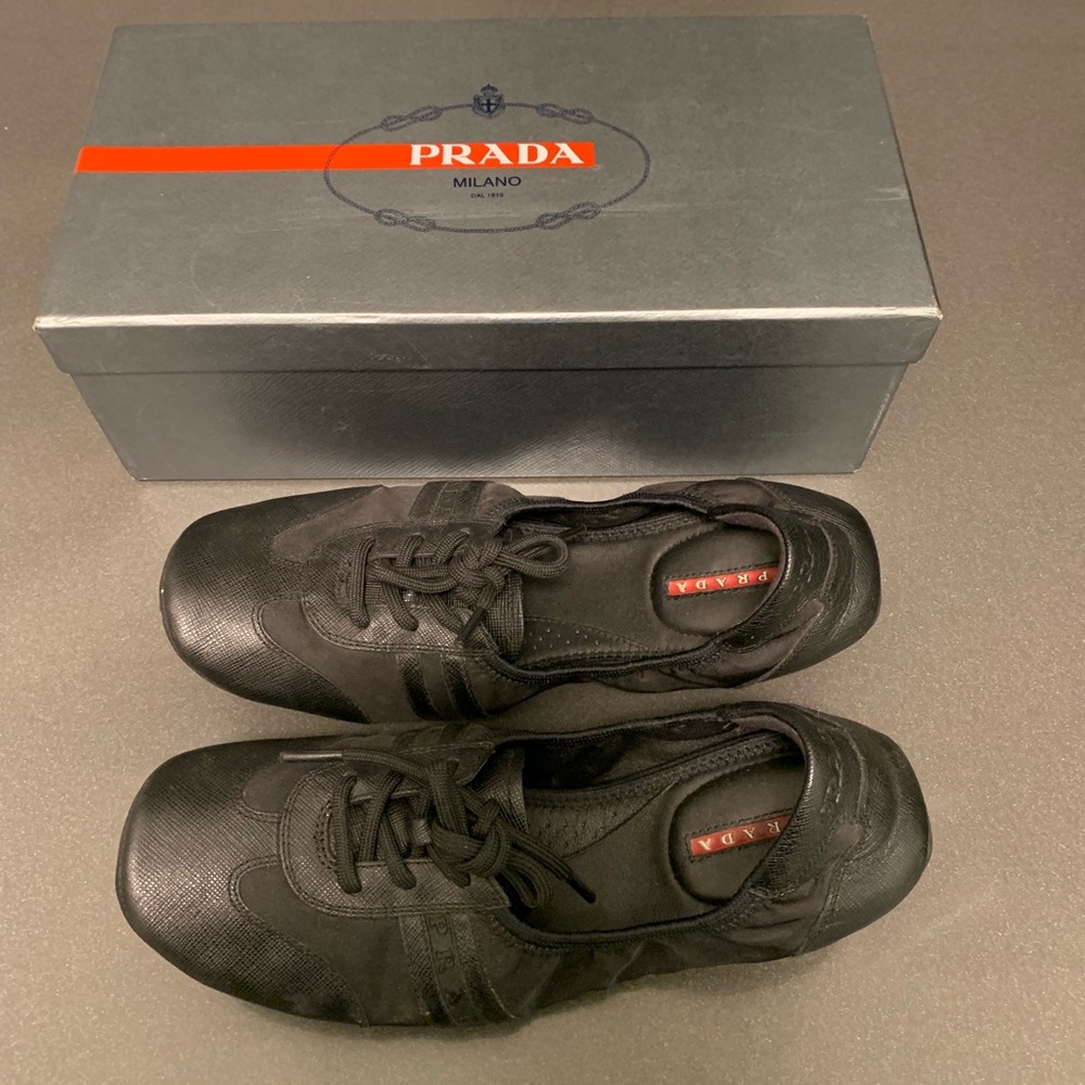 Authentic Prada Black Sneaker Size 39